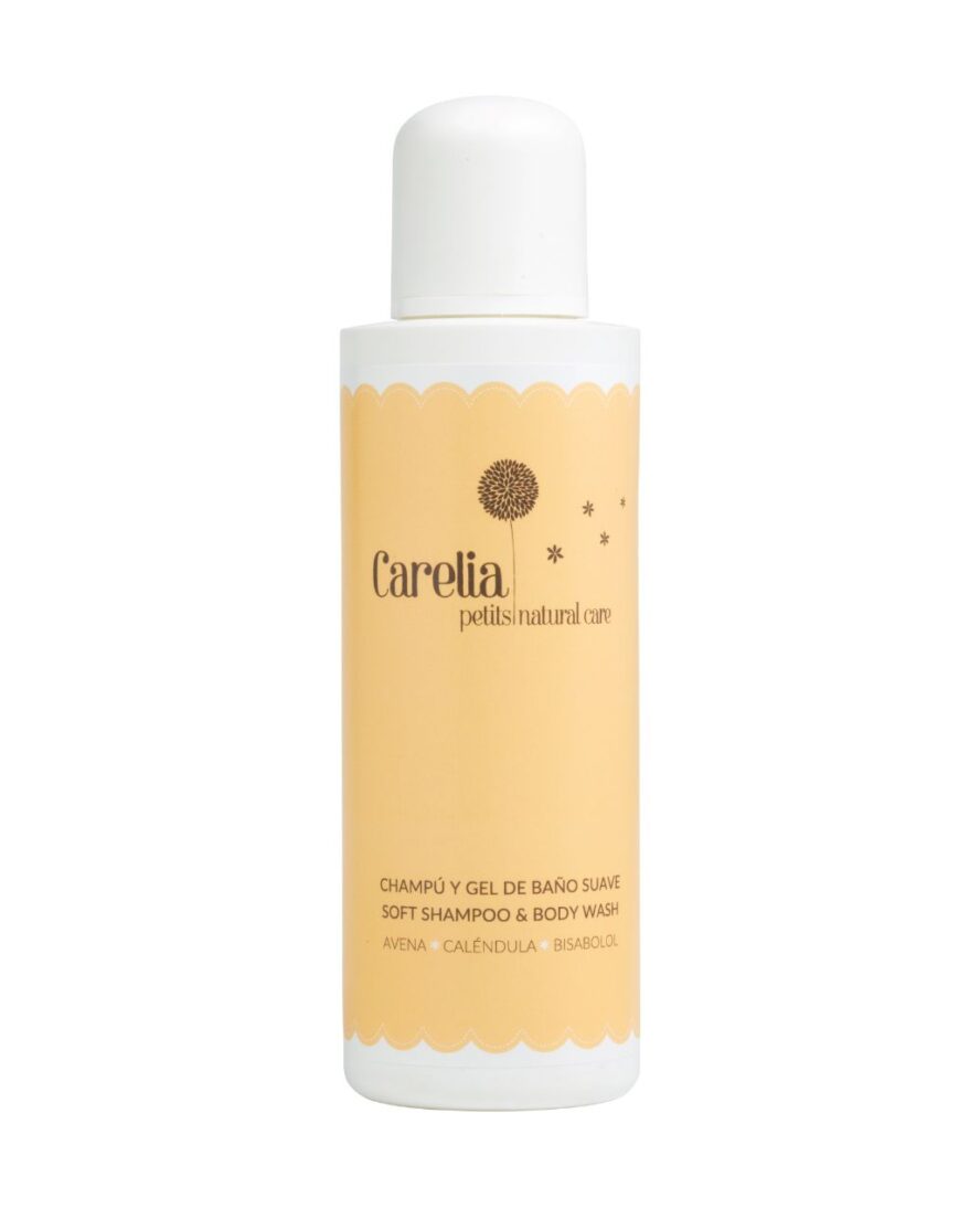 Champú y gel de baño natural bebé 2-en-1. Limpieza suave para cuerpo y cabello, 99 % ingredientes naturales. Compra online en North Baby. ideal piel sensible.