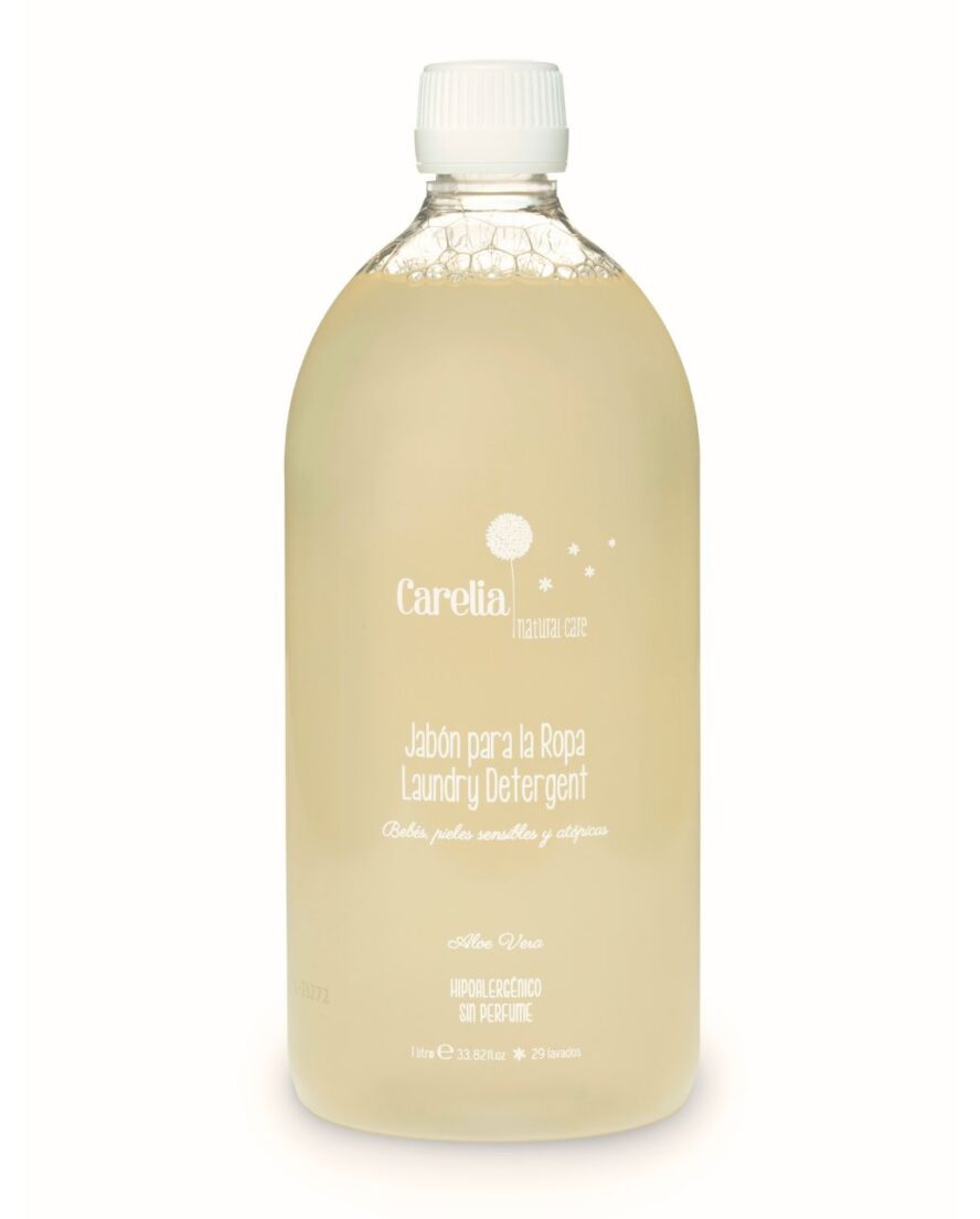 Detergente natural ropa bebé, 100 % vegetal, libre de alérgenos. Limpieza eficaz para las primeras puestas. Compra online en North Baby.