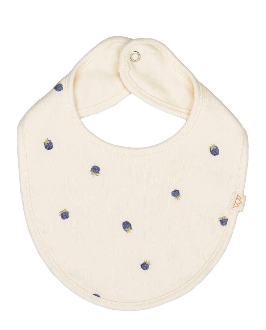 Babero bebé algodón orgánico con estampado Blueberries de North Baby