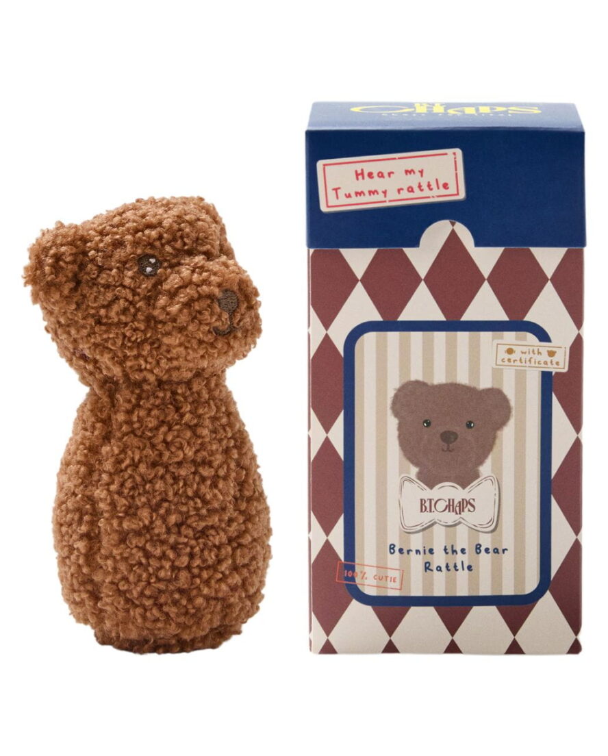 Sonajero de osito Bernie x B.T. Chaps